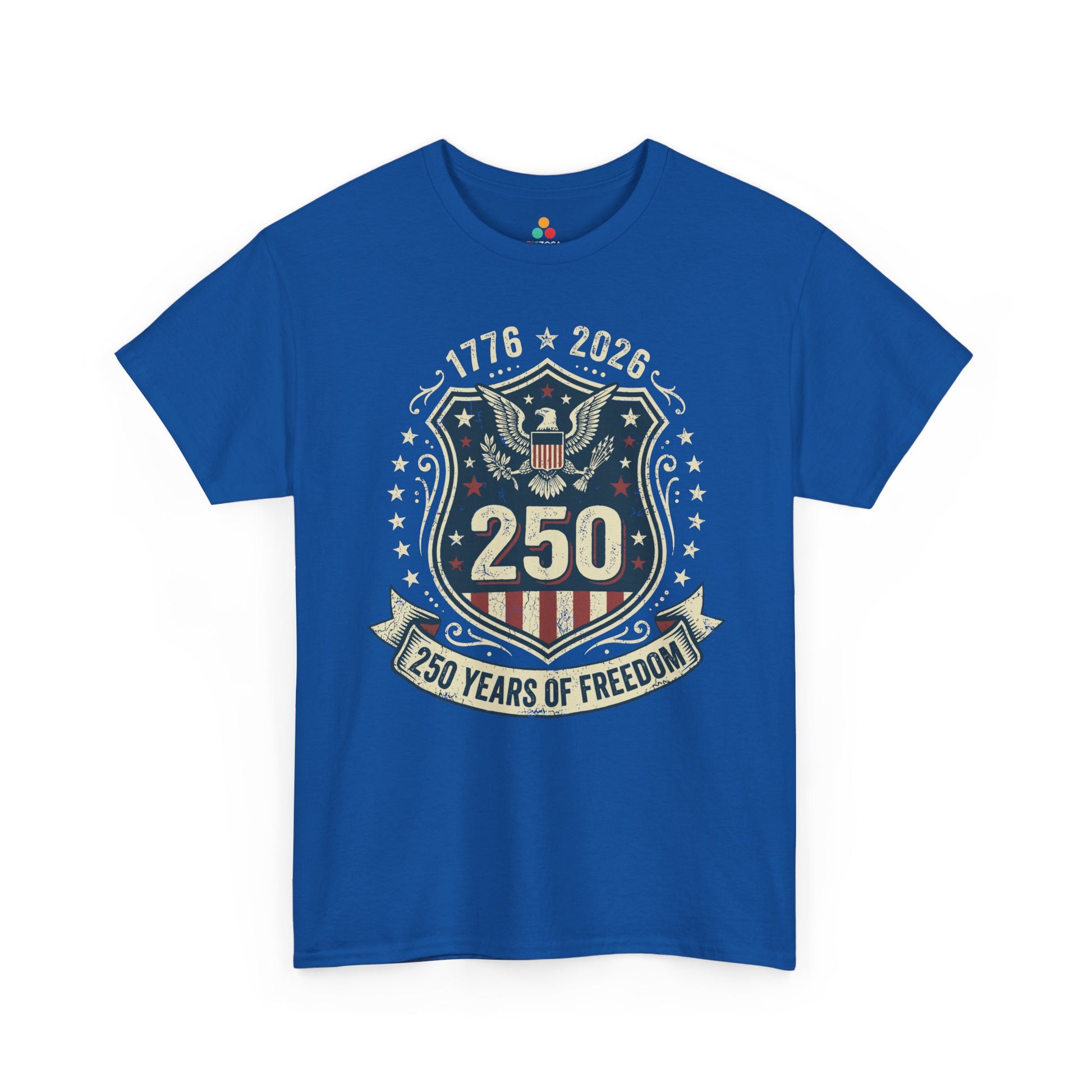 250 Years of Freedom 1776–2026 Eagle Patriotic Unisex T-shirt Gift | TEEZOCA 