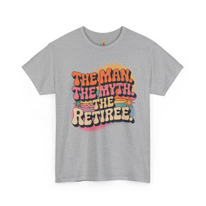 The Man The Myth The Retiree Unisex T-shirt – Retro Humor Statement Tee | TEEZOCA 