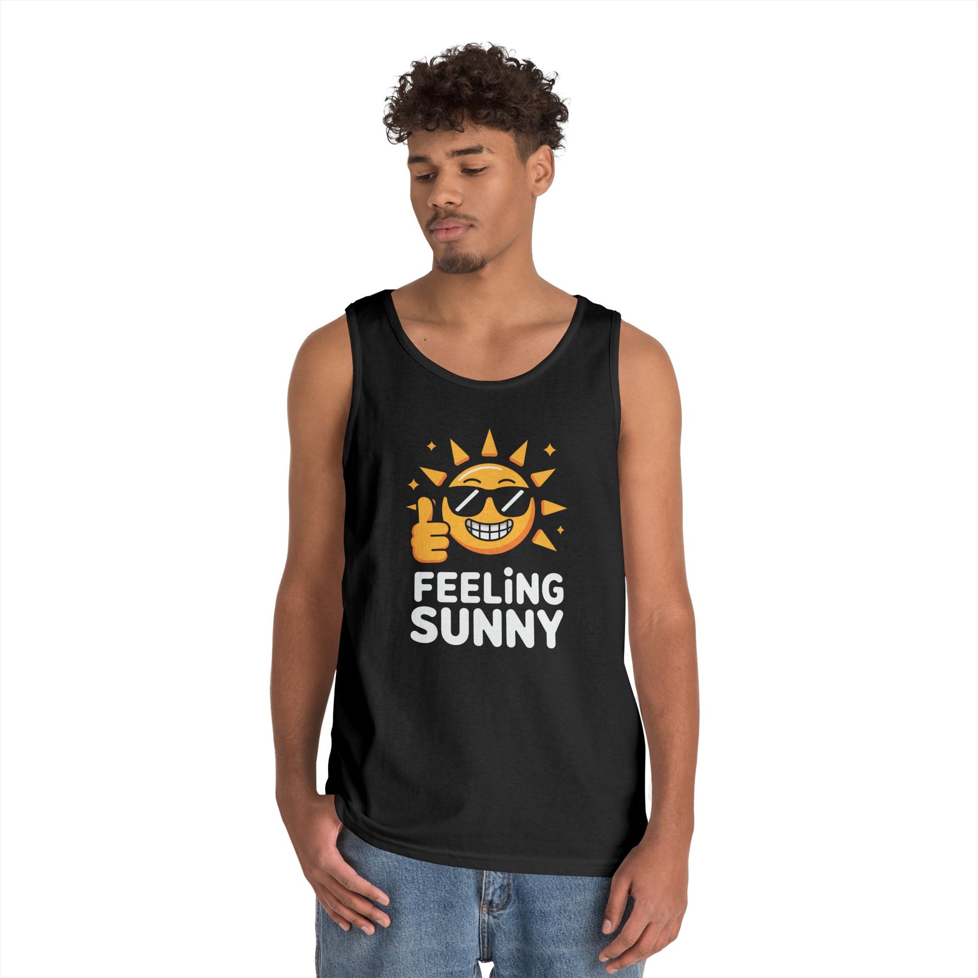 Feeling Sunny Unisex Tank Top for Positive Vibes and Everyday Streetwear | TEEZOCA 