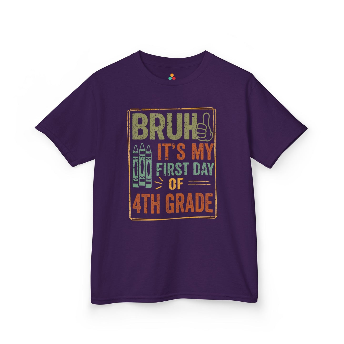 Bruh It’s My First Day of 4th Grade Funny Kids T-shirt | TEEZOCA 