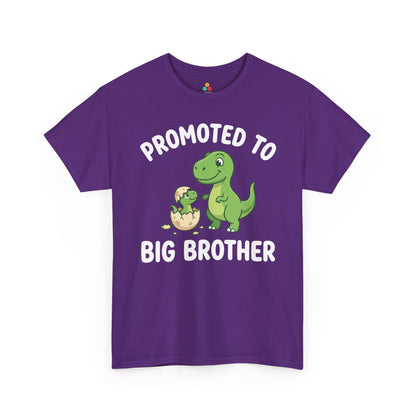 Promoted to Big Brother Dinosaur Funny Announcement Unisex T-shirt | TEEZOCA 