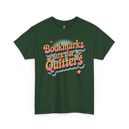 Bookmarks Are for Quitters Retro Reader Unisex T-shirt | TEEZOCA 