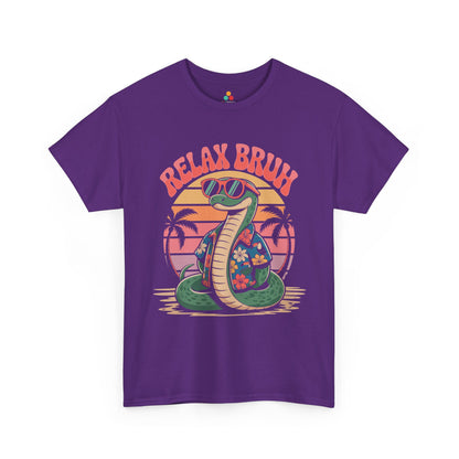 Relax Bruh Snake Vintage Tropical Cobra Graphic T-Shirt | TEEZOCA 