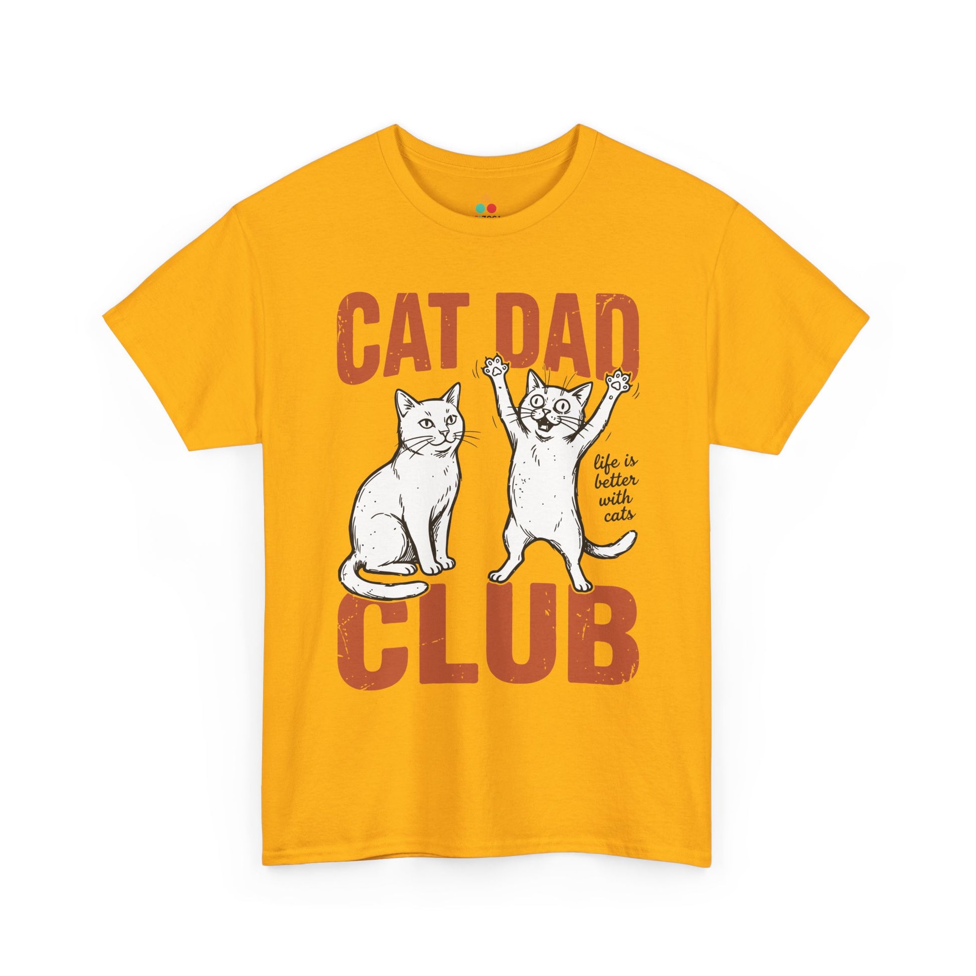 Cat Dad Club Shirt Funny Cat Lover Unisex T-shirt Gift Idea | TEEZOCA 