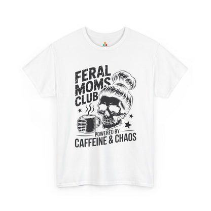 Feral Moms Club Women's T-shirt Funny Coffee Mom Mother's Day Gift | TEEZOCA 