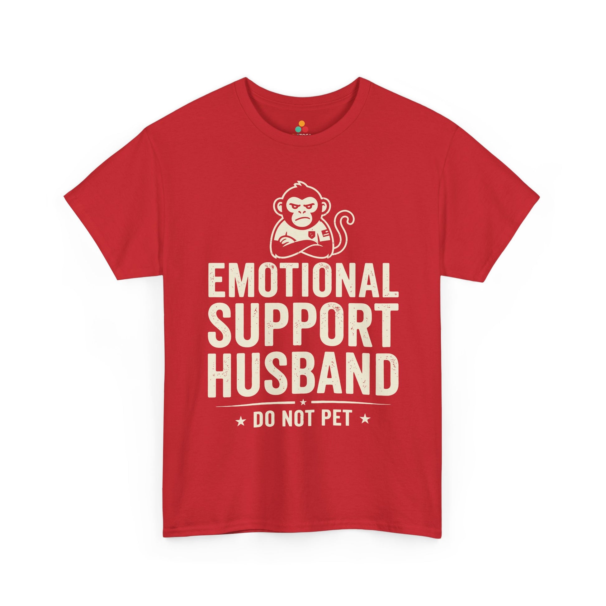 Emotional Support Husband Do Not Pet Funny Husband Unisex T-shirt | TEEZOCA 