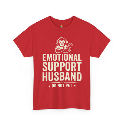 Emotional Support Husband Do Not Pet Funny Husband Unisex T-shirt | TEEZOCA 