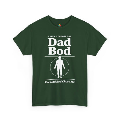 TEEZOCA funny dad shirts Unisex T-shirt with bold silhouette art and sarcastic dad bod saying.
