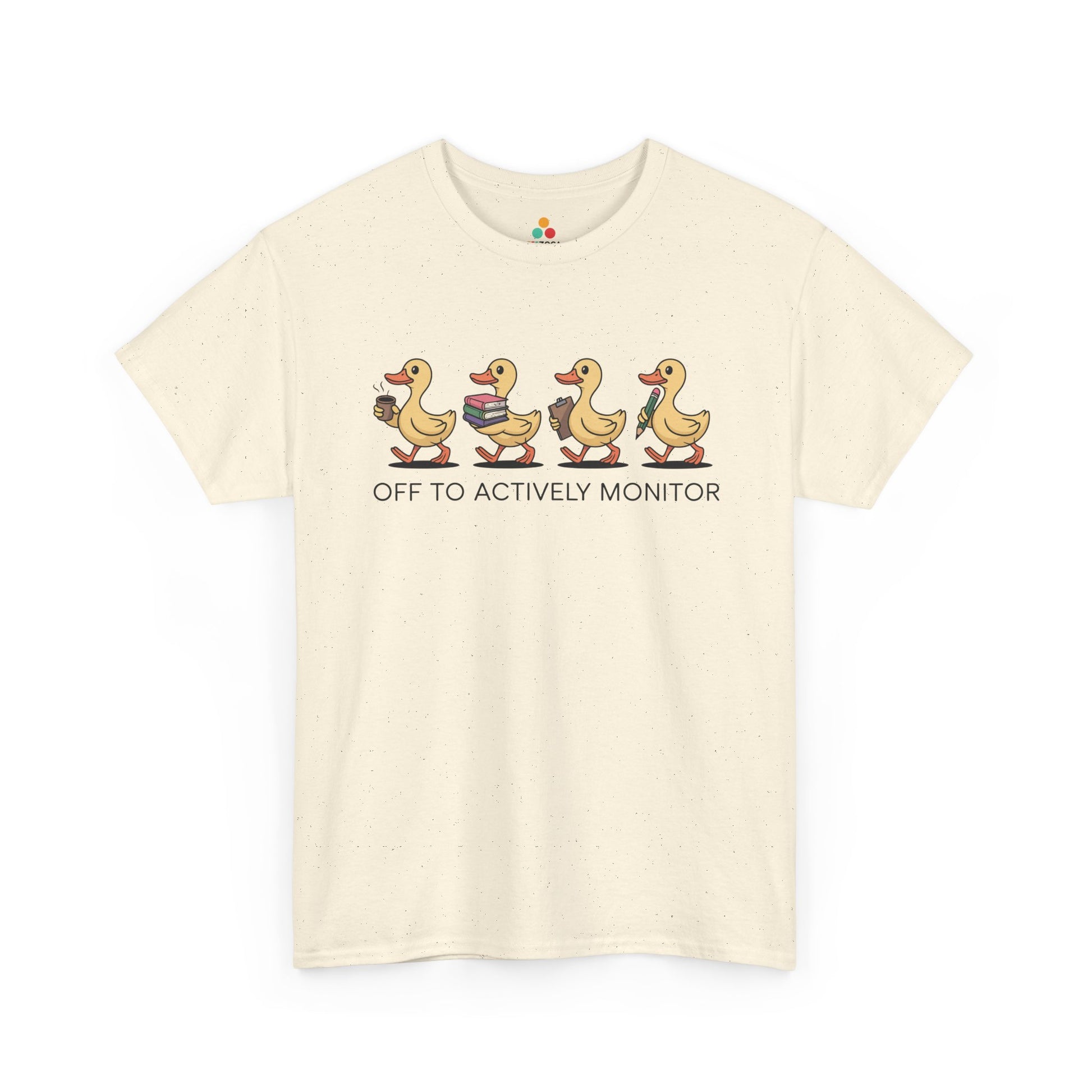 Funny Duck Teacher Shirt Unisex T-shirt, Actively Monitor Gift | TEEZOCA 