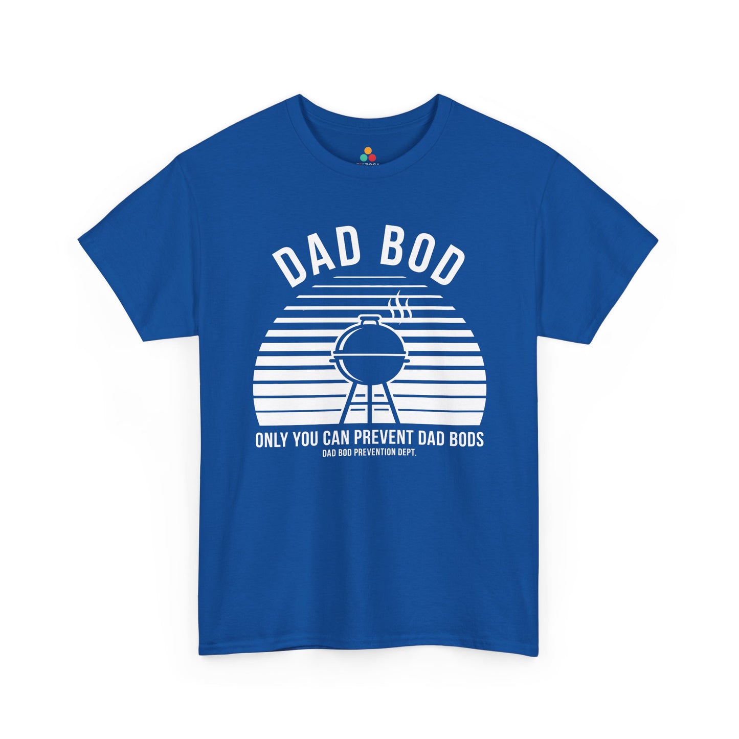 TEEZOCA funny father’s day shirt t-shirt for grill dads with Only You Can Prevent Dad Bods message.
