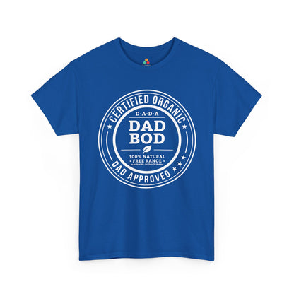 TEEZOCA funny father’s day shirt t-shirt with Certified Organic Dad Bod artwork.
