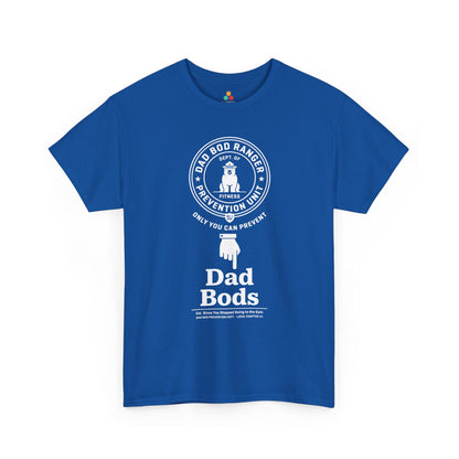 TEEZOCA funny father's day shirt t-shirt with Only You Can Prevent Dad Bods badge design.
