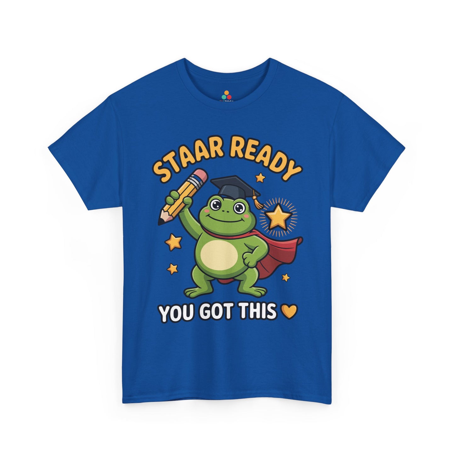 STAAR Test Shirt Cute Frog Ready Graphic Unisex T-shirt | TEEZOCA 