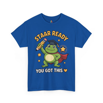 STAAR Test Shirt Cute Frog Ready Graphic Unisex T-shirt | TEEZOCA 