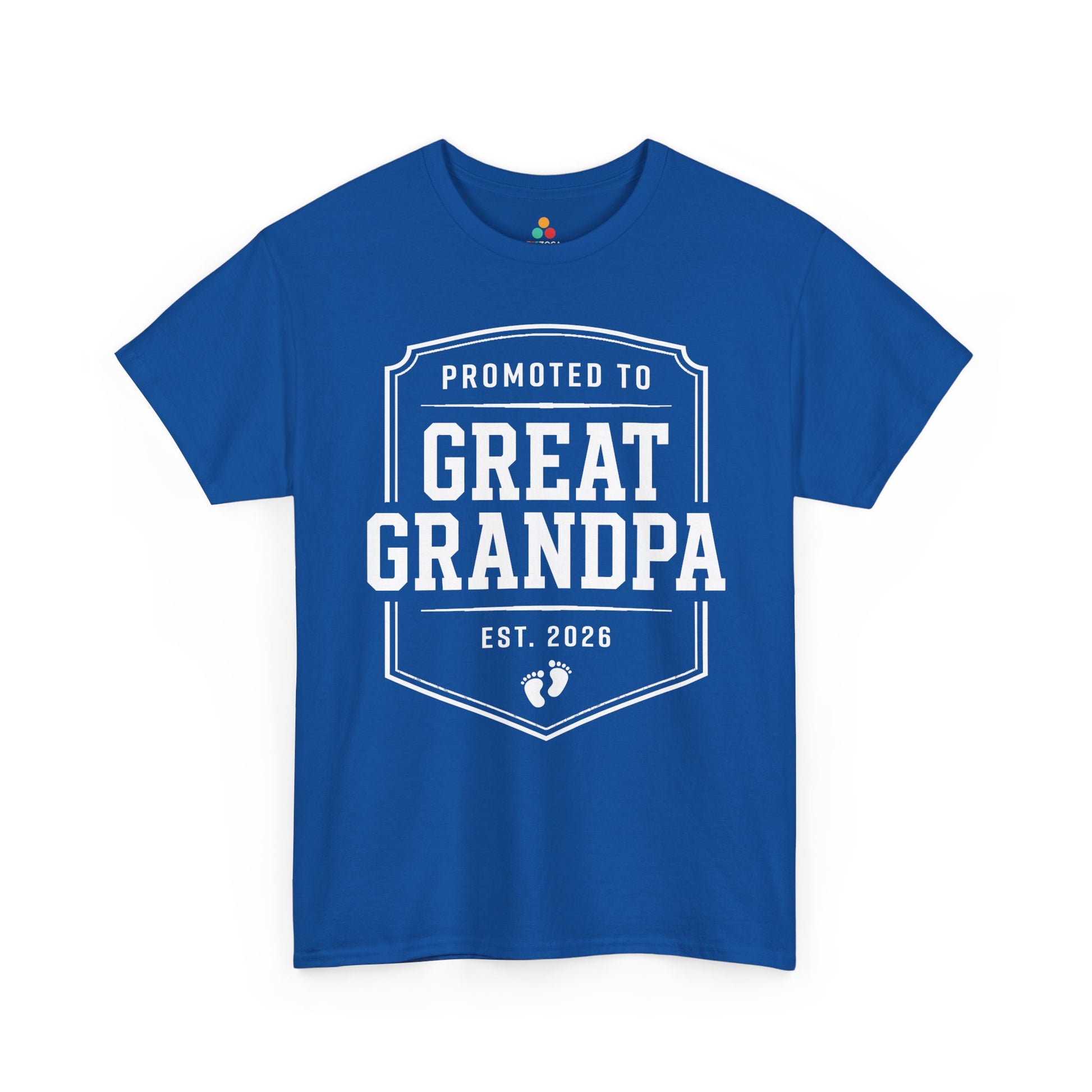 Promoted to Great Grandpa 2026 Funny Gift Unisex T-shirt | TEEZOCA 
