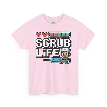 Pixel Nurse Scrub Life Retro Gamer Unisex T-shirt | TEEZOCA 