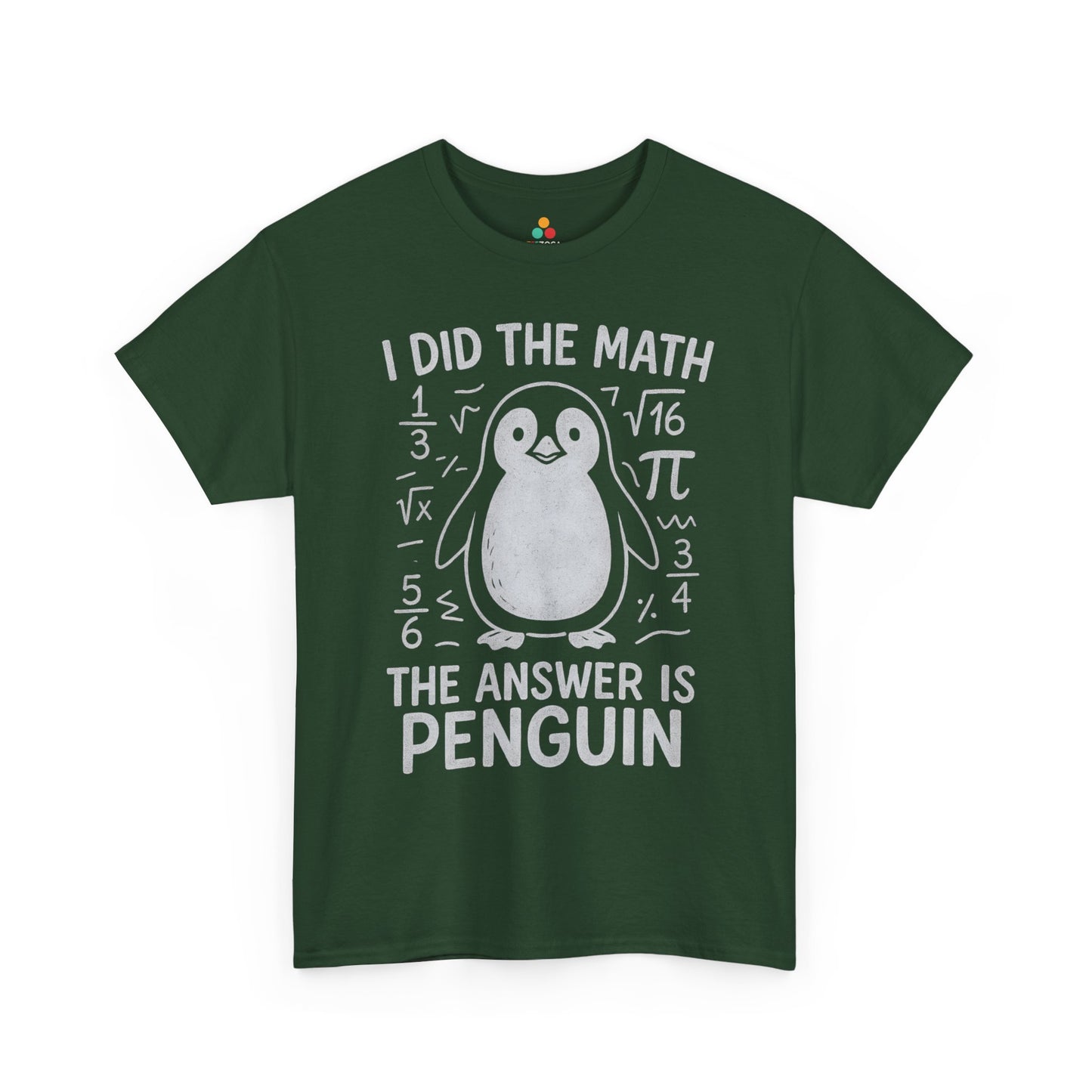 TEEZOCA funny math penguin chalkboard style graphic tee I Did The Math Penguin Funny Graphic Unisex T-shirt | TEEZOCA 