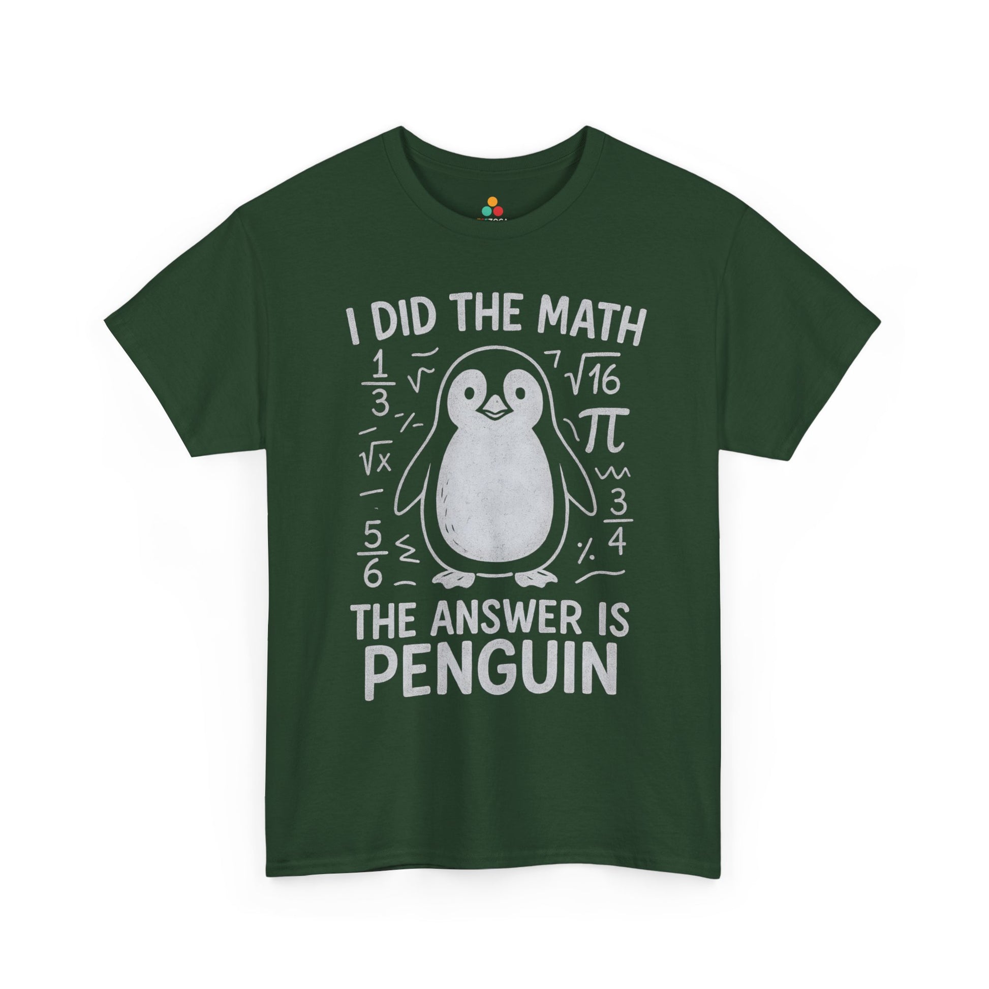 TEEZOCA funny math penguin chalkboard style graphic tee I Did The Math Penguin Funny Graphic Unisex T-shirt | TEEZOCA 
