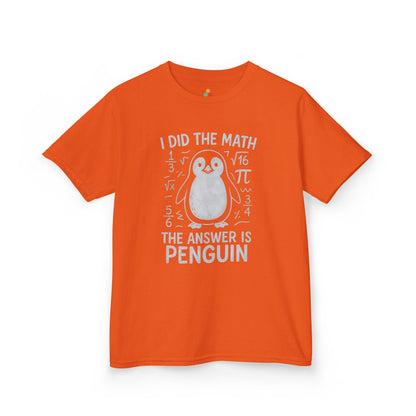 TEEZOCA funny math penguin graphic Kids T-shirt
 I Did The Math Penguin Funny School Unisex T-shirt | TEEZOCA 