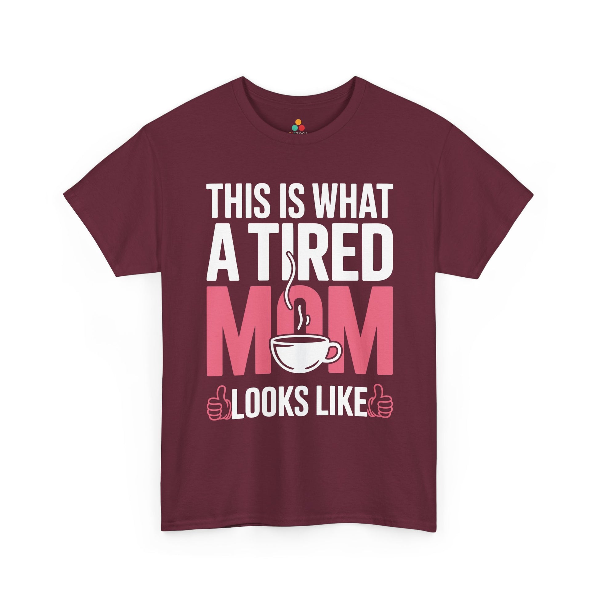 This Is What A Tired Mom Looks Like Women's T-shirt Funny Gift | TEEZOCA 