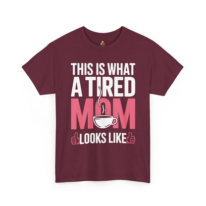 This Is What A Tired Mom Looks Like Women's T-shirt Funny Gift | TEEZOCA 