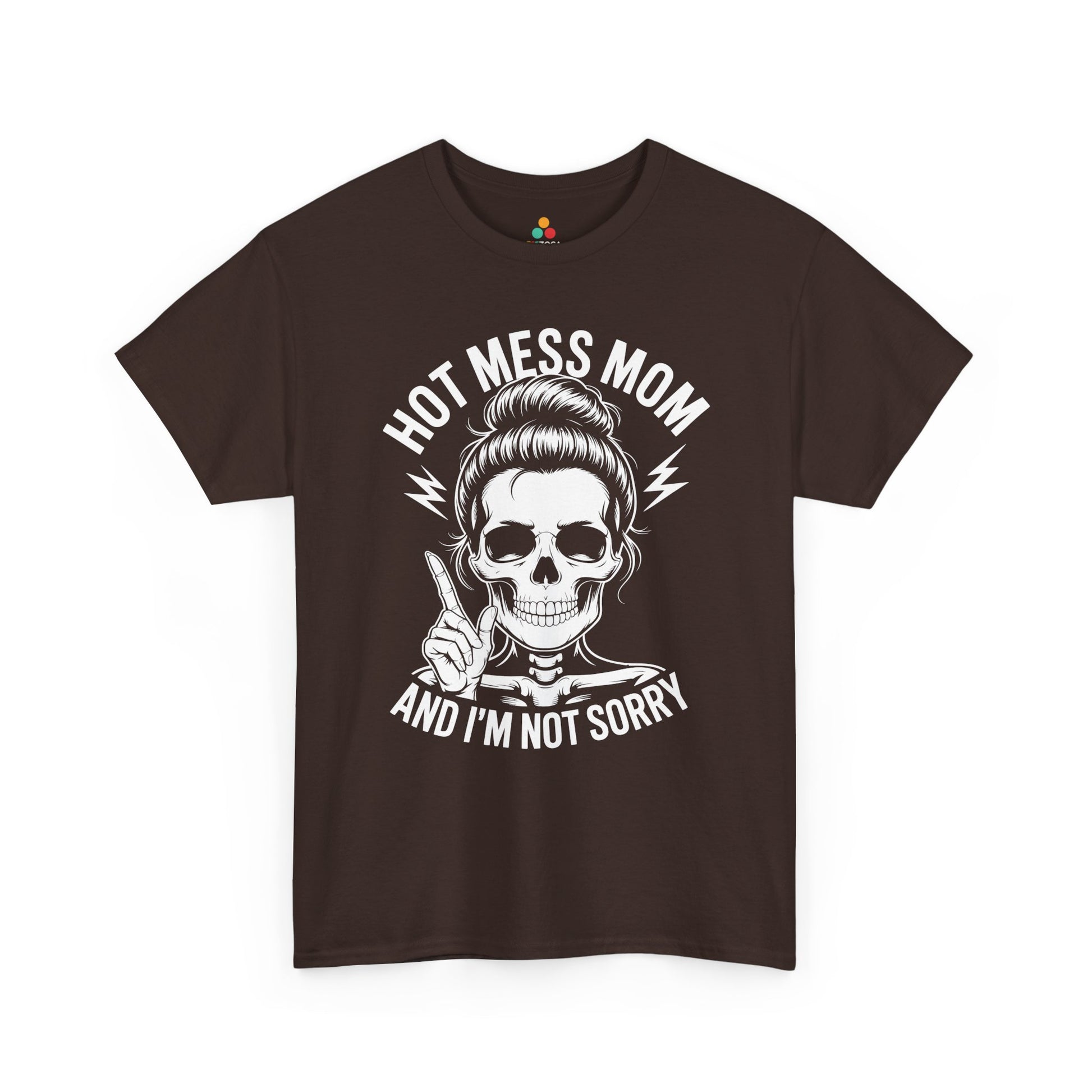 Hot Mess Mom Women's T-shirt Funny Mom Life Mother's Day Gift | TEEZOCA 