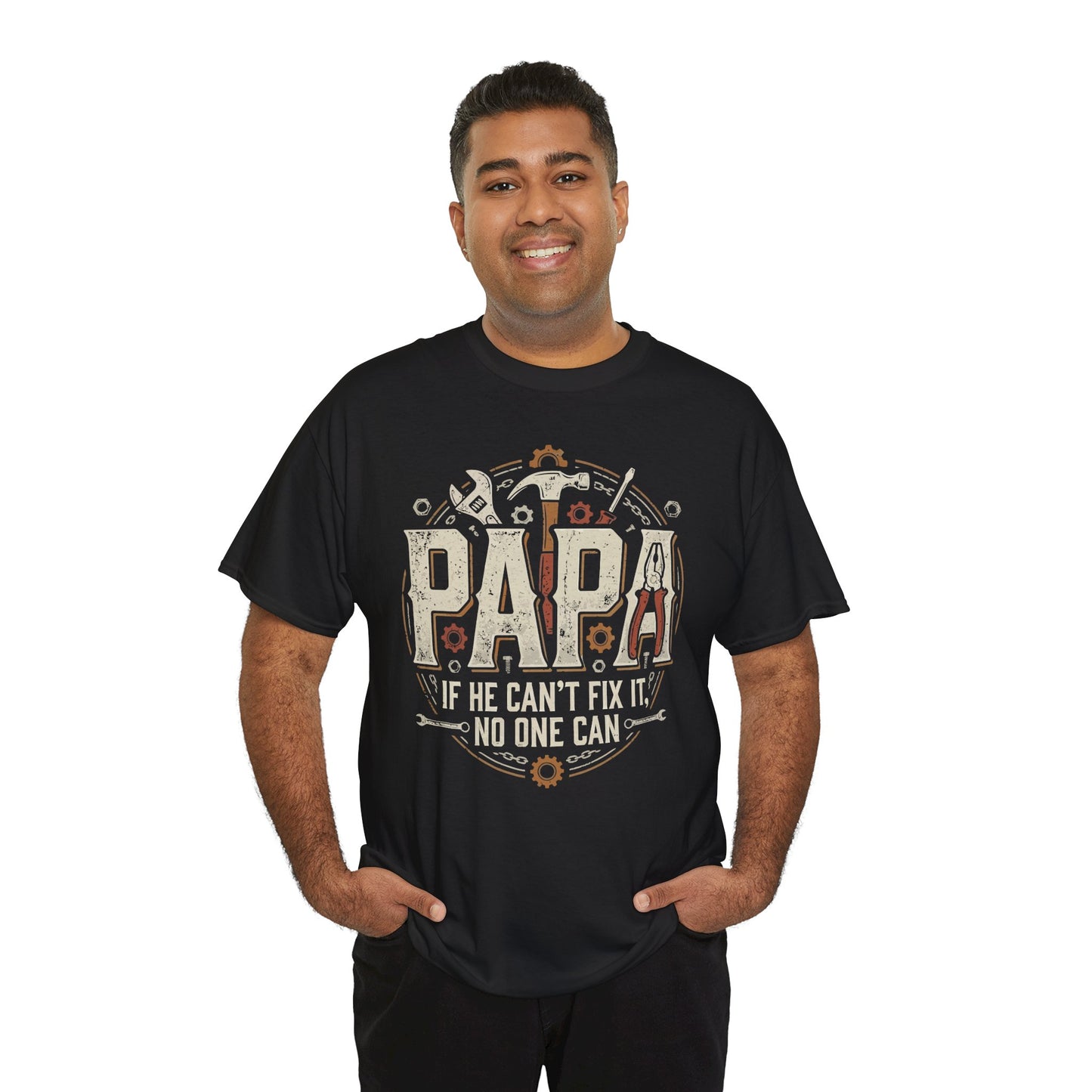 Funny Papa Mechanic If He Can’t Fix It No One Can T-shirt | TEEZOCA 
