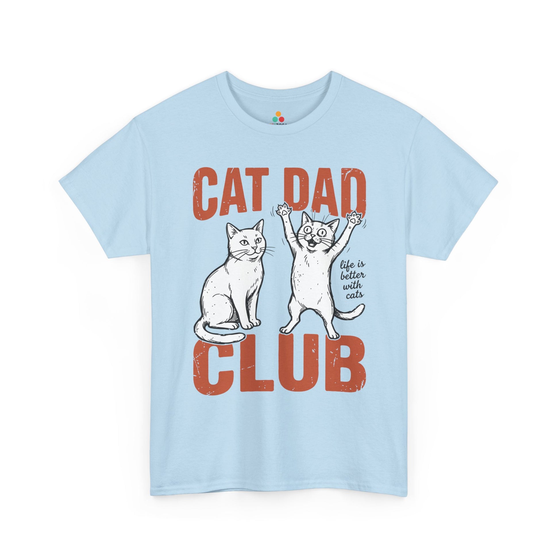 Cat Dad Club Shirt Funny Cat Lover Unisex T-shirt Gift Idea | TEEZOCA 