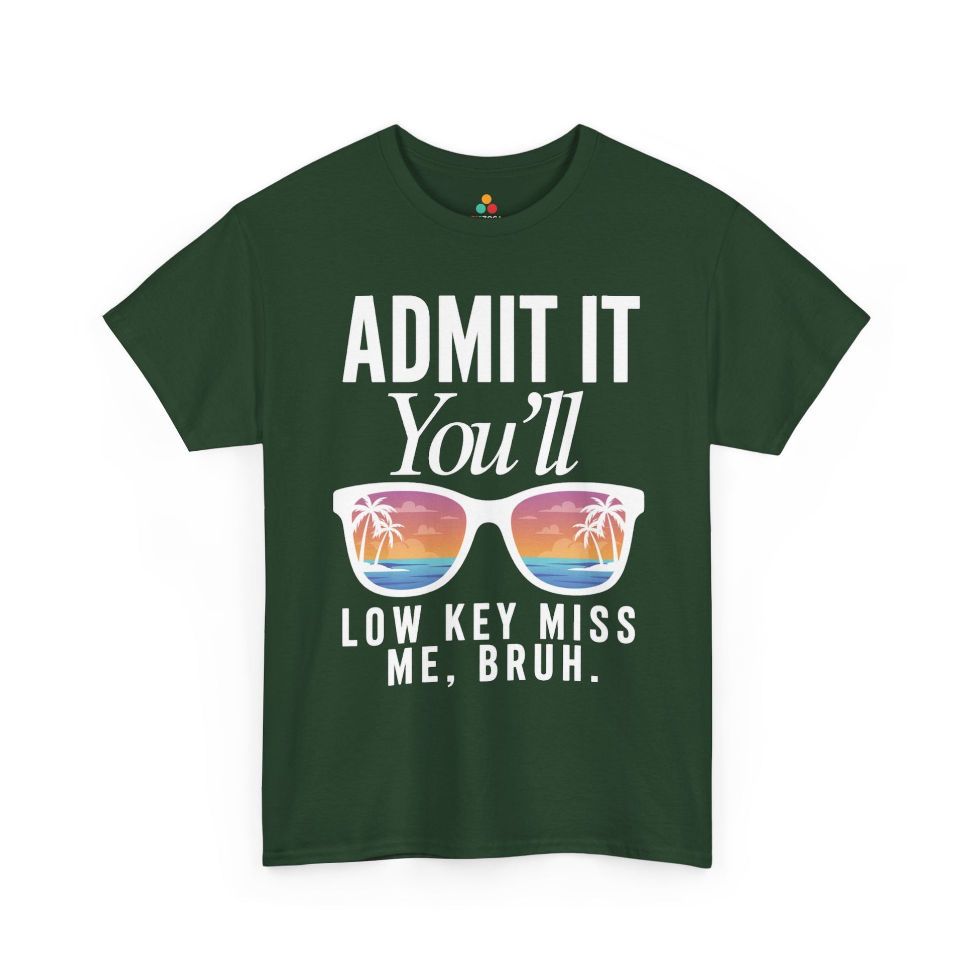 Admit It You’ll Miss Me Funny Graphic Unisex T-shirt – Sarcastic Humor | TEEZOCA 