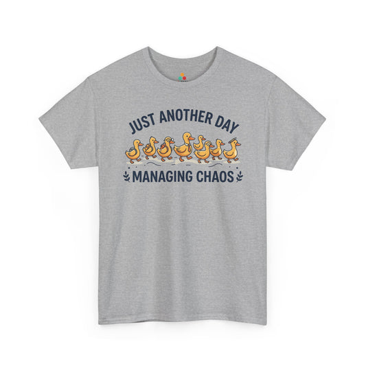 Funny Duck Teacher Shirt Unisex T-shirt, Managing Chaos Gift | TEEZOCA 