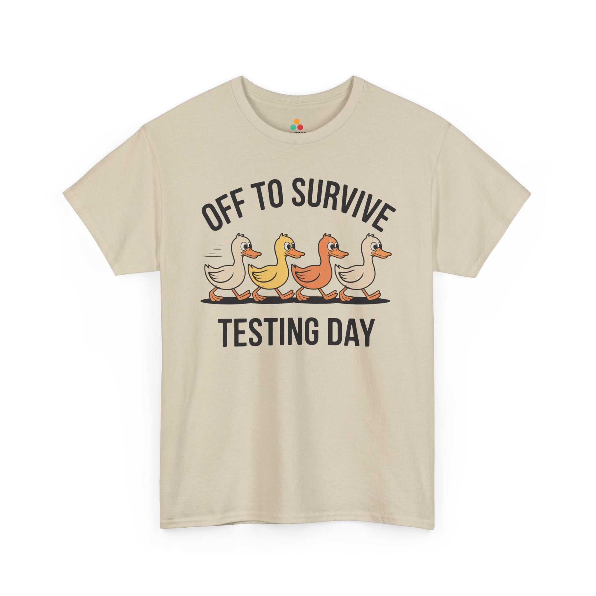 Funny Teacher Shirt Unisex T-shirt, Testing Day Duck Gift Tee | TEEZOCA 