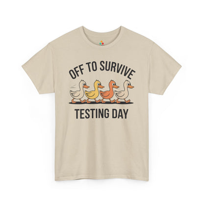 Funny Teacher Shirt Unisex T-shirt, Testing Day Duck Gift Tee | TEEZOCA 