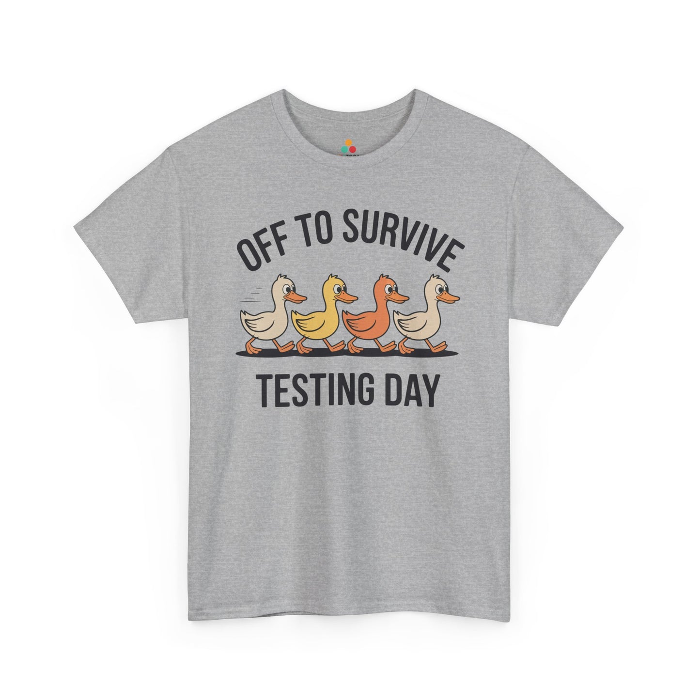 Funny Teacher Shirt Unisex T-shirt, Testing Day Duck Gift Tee | TEEZOCA 
