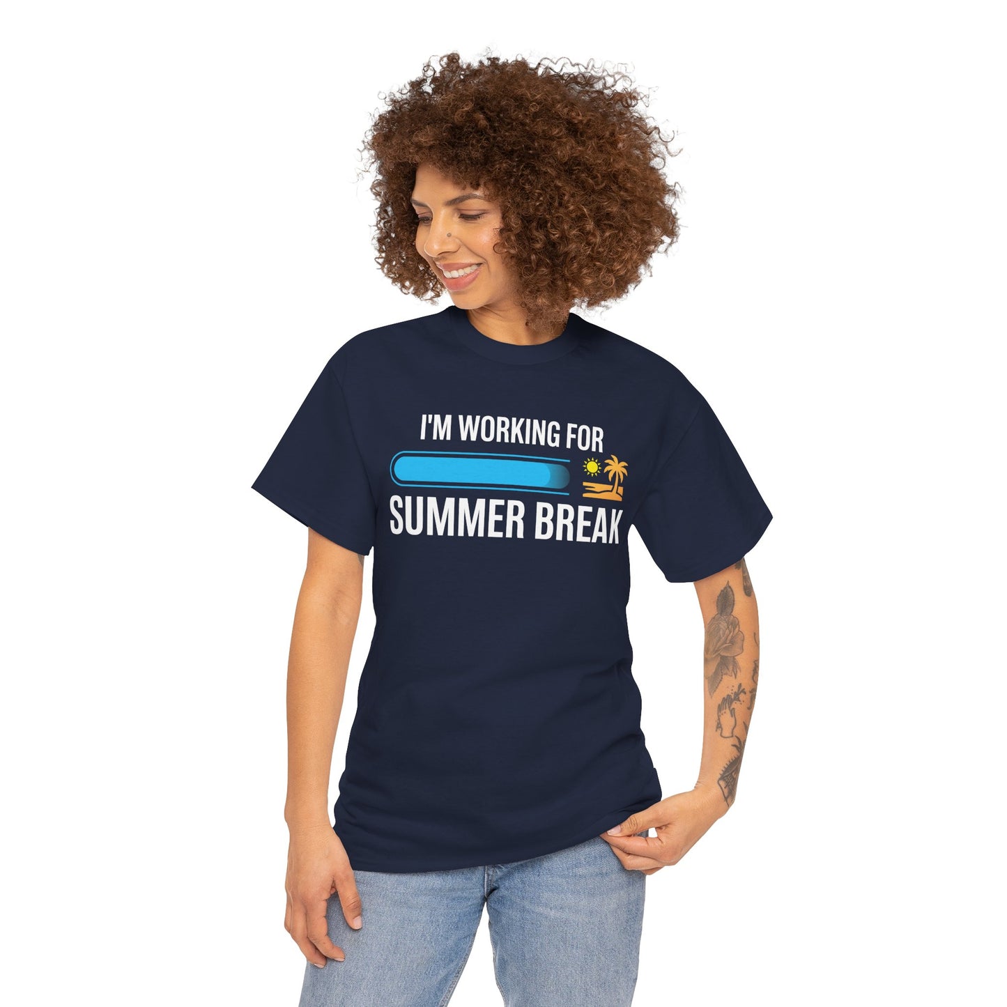 Summer Break Loading Funny Teacher Unisex T-shirt End of School Gift | TEEZOCA 
