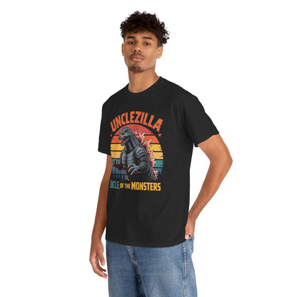 Unclezilla Uncle of the Monsters Vintage Godzilla Graphic T-Shirt | TEEZOCA 