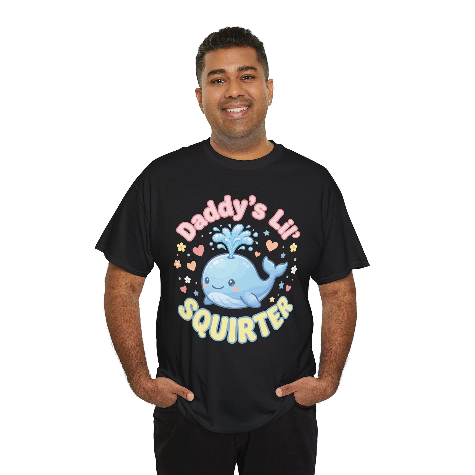 Daddy’s Lil Squirt Funny Whale Matching Family Father's Day T-shirt | TEEZOCA 