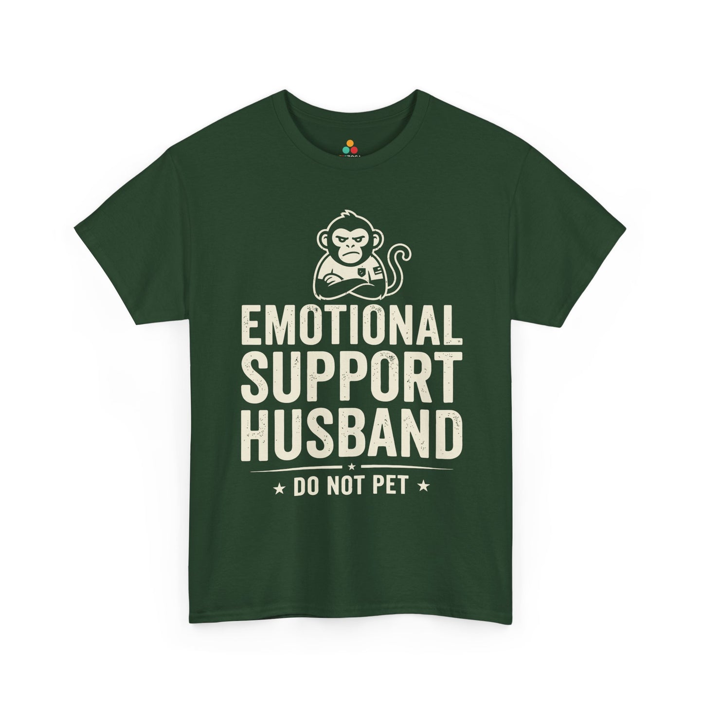 Emotional Support Husband Do Not Pet Funny Husband Unisex T-shirt | TEEZOCA 