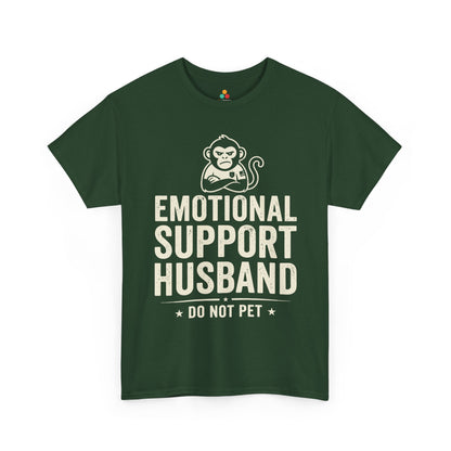 Emotional Support Husband Do Not Pet Funny Husband Unisex T-shirt | TEEZOCA 