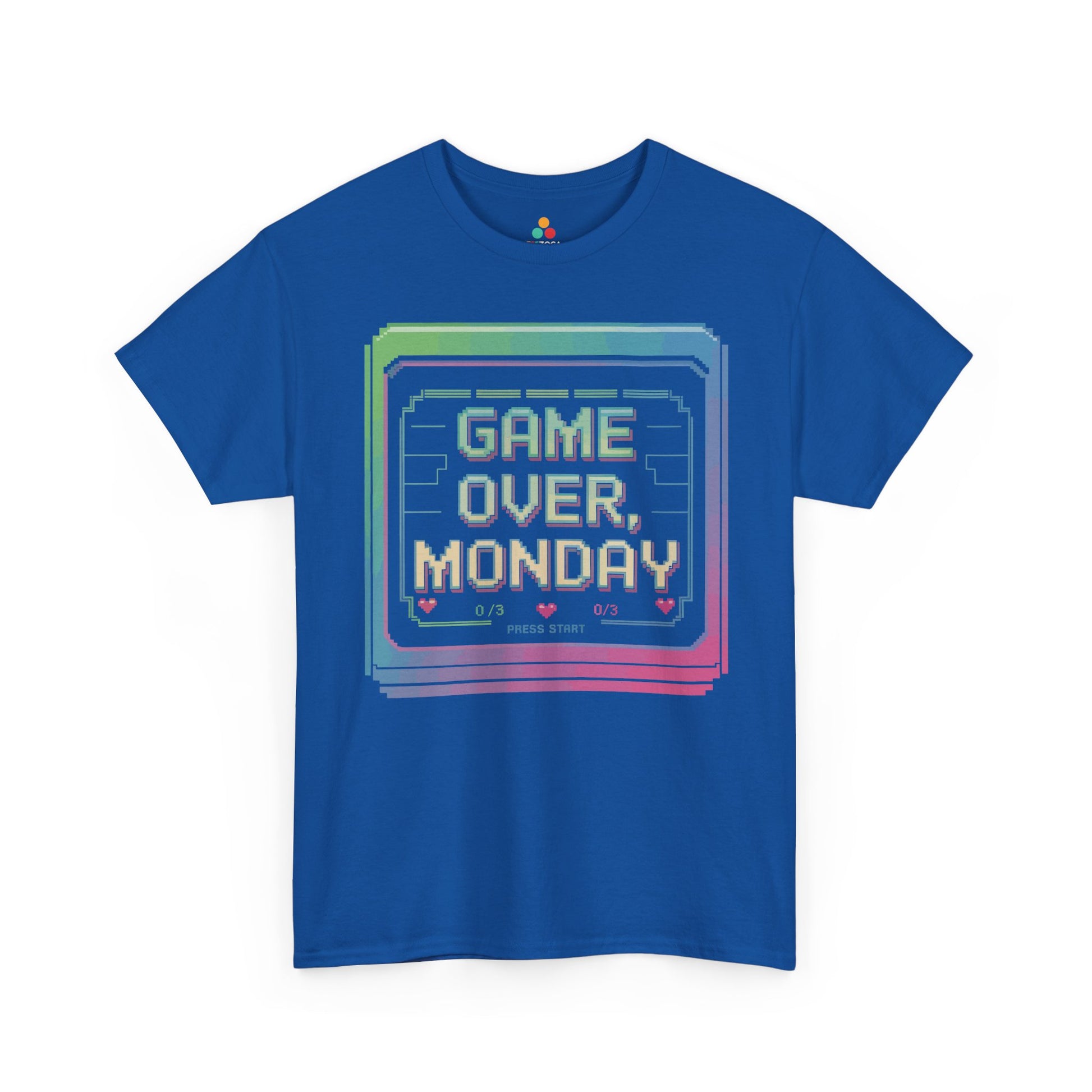 Game Over Monday Retro Gamer Humor Unisex T-shirt | TEEZOCA 