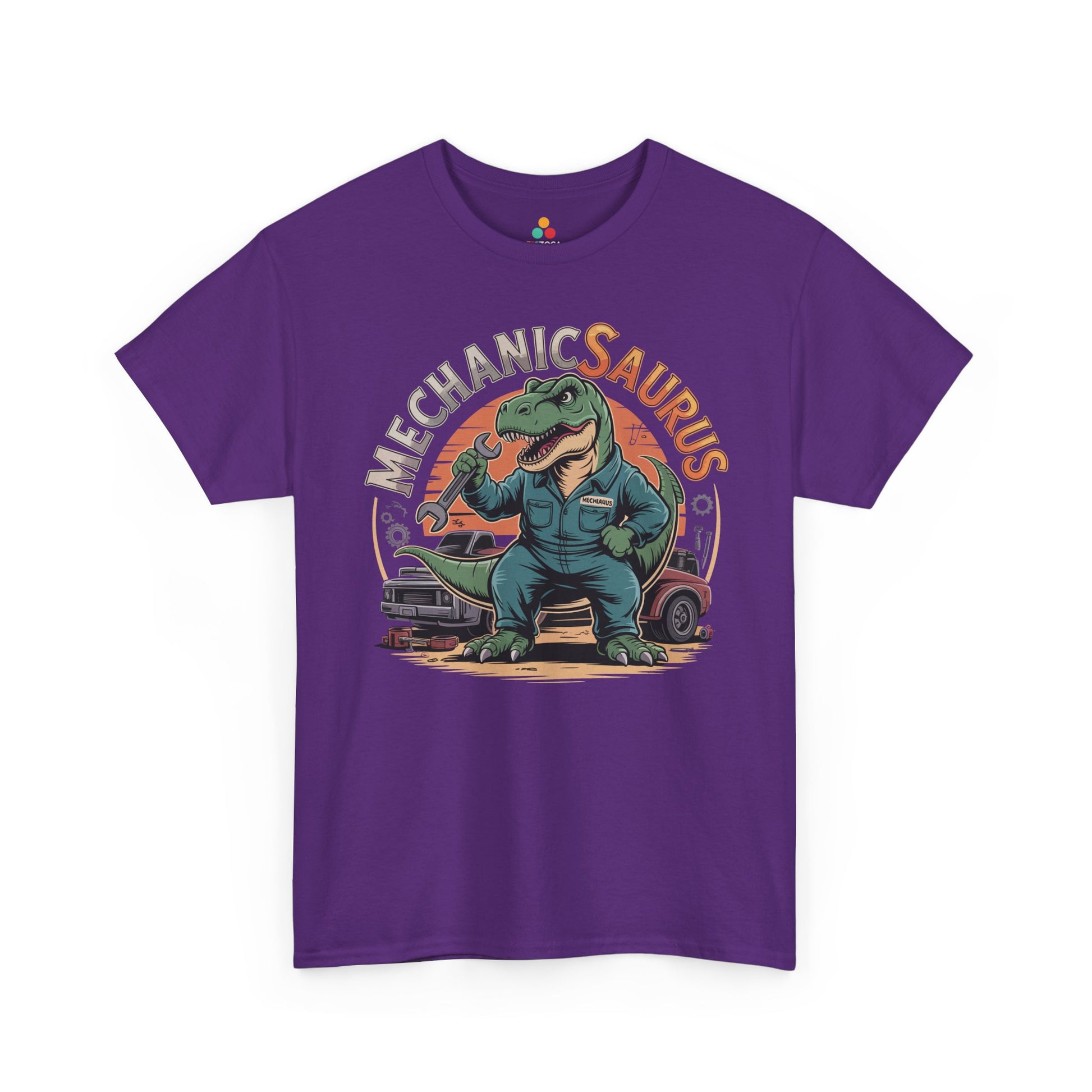 Mechanicsaurus Funny Mechanic Dinosaur Unisex T-shirt | TEEZOCA 