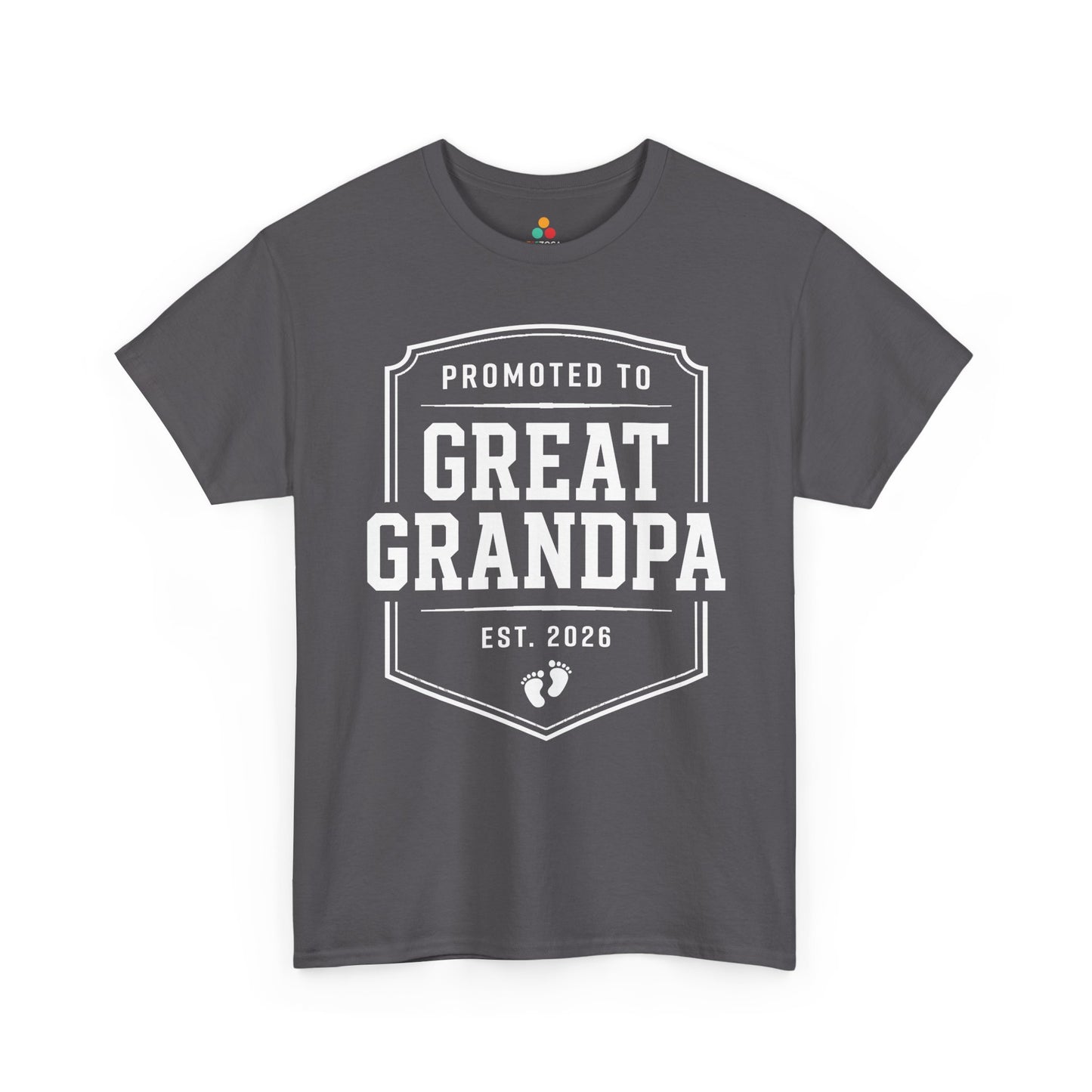 Promoted to Great Grandpa 2026 Funny Gift Unisex T-shirt | TEEZOCA 