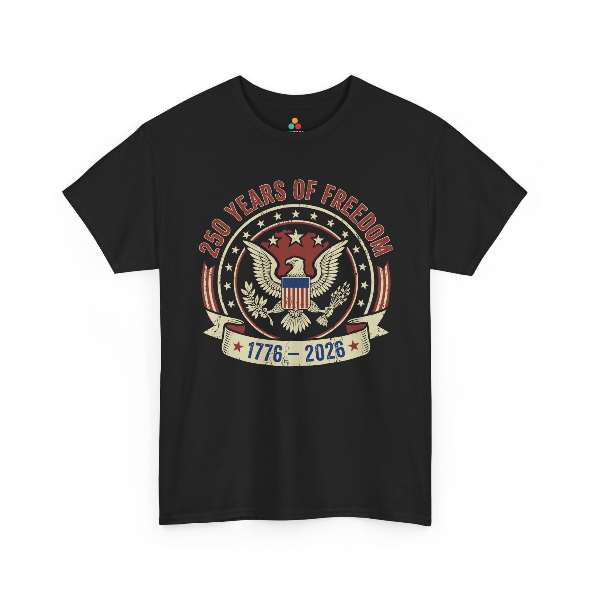 250 Years of Freedom 1776–2026 Vintage Eagle Unisex T-shirt Gift | TEEZOCA 