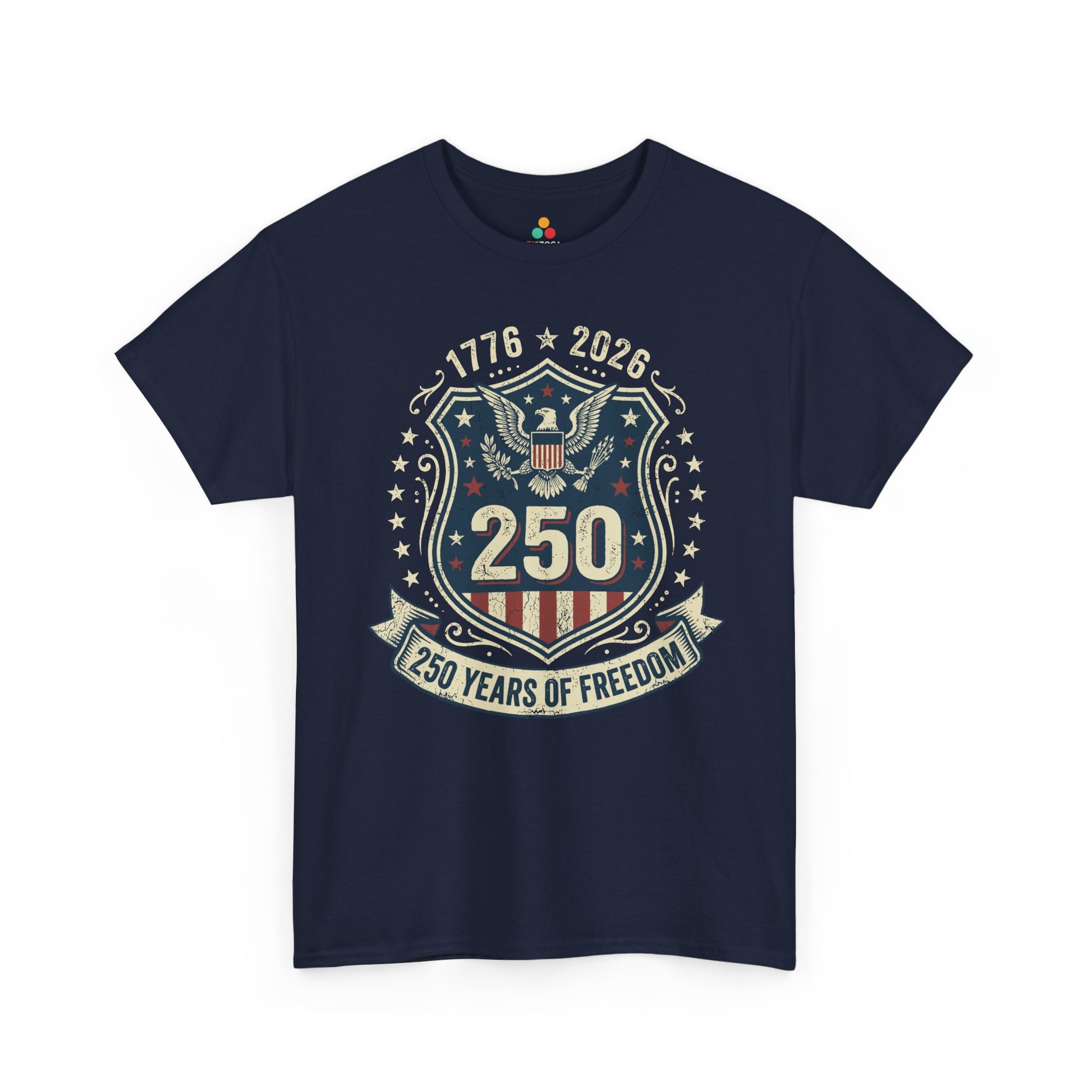 250 Years of Freedom 1776–2026 Eagle Patriotic Unisex T-shirt Gift | TEEZOCA 