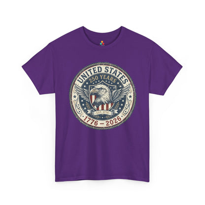 United States 250 Years 1776–2026 Patriotic Unisex T-shirt Gift | TEEZOCA 