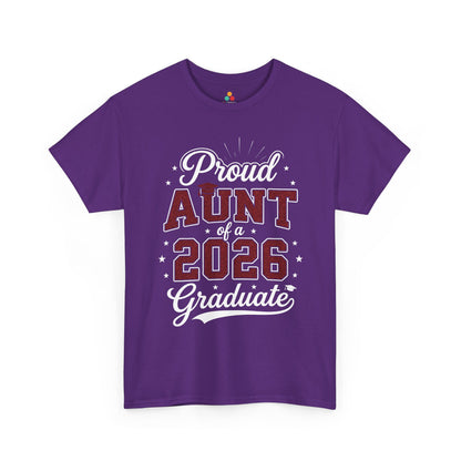 Proud Aunt of a 2026 Graduate Unisex T-shirt Graduation Gift | TEEZOCA 