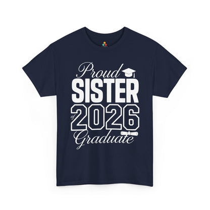 Proud Sister Class of 2026 Unisex T-shirt Graduation Gift Shirt | TEEZOCA 