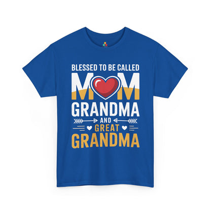 Blessed Mom Grandma Women's T-shirt Mother's Day Gift Mom Grandma Tee | TEEZOCA 