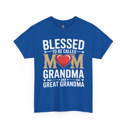 Blessed Mom Grandma Women's T-shirt Mother's Day Gift Grandma Tee | TEEZOCA 