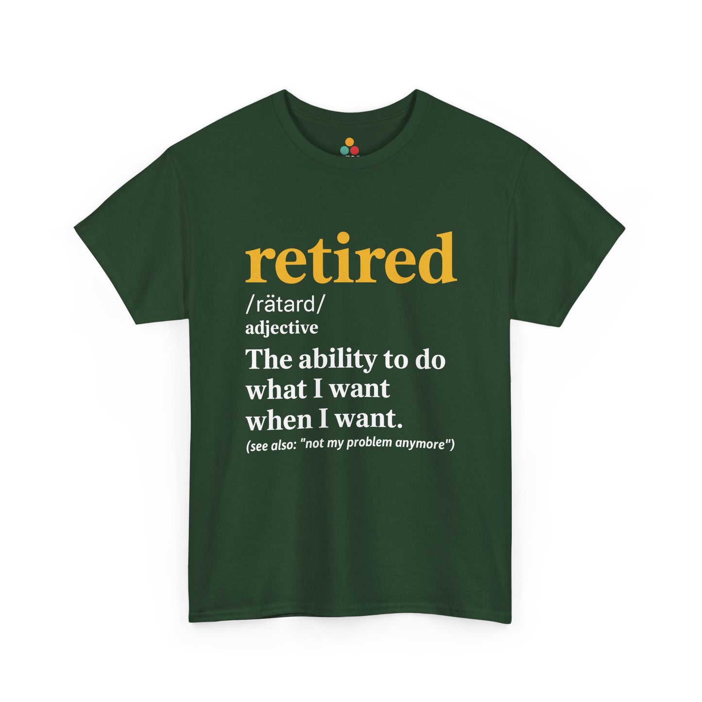 TEEZOCA green Do What I Want retired pun T-shirt flat lay.