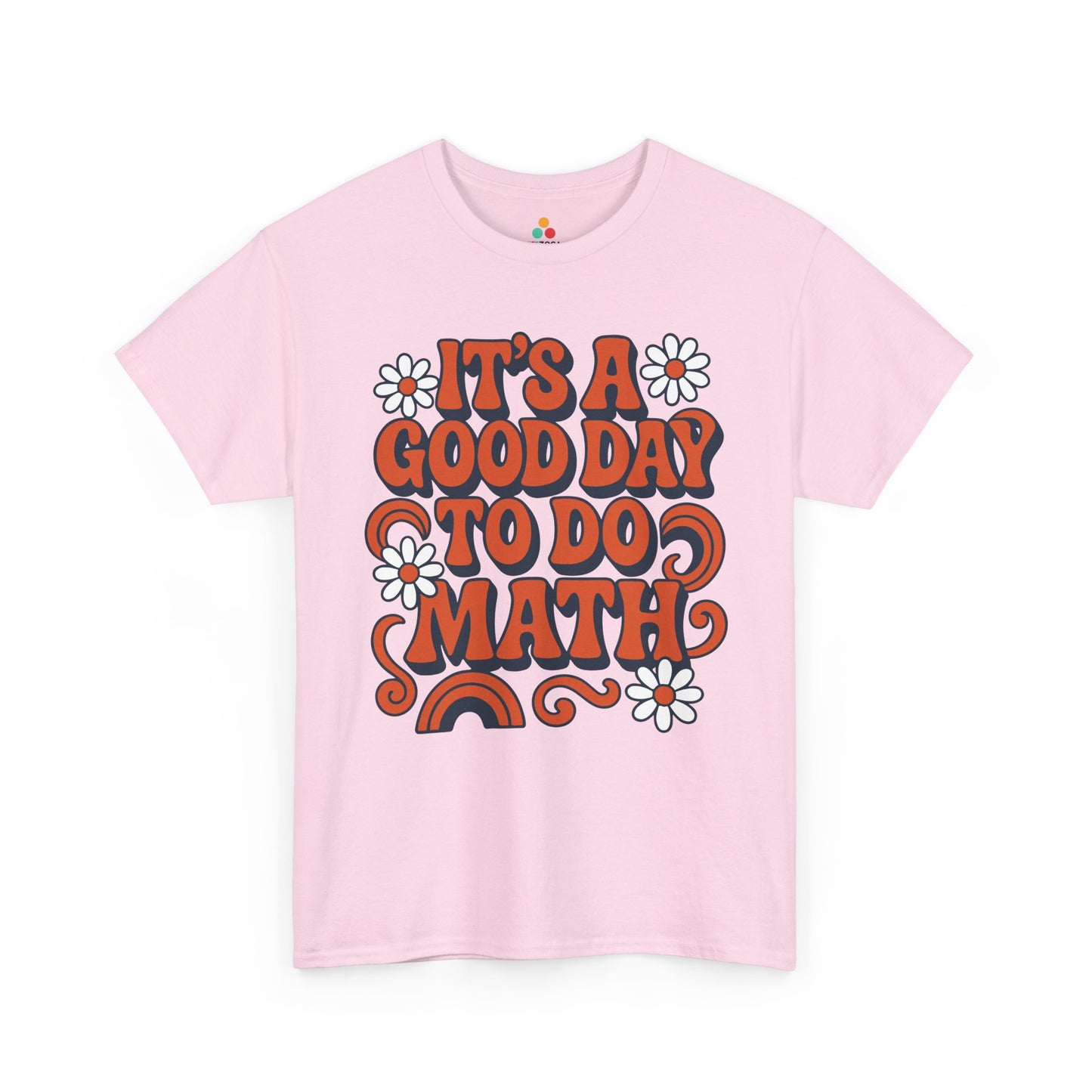 TEEZOCA groovy rainbow math teacher Unisex T-shirt It’s A Good Day To Do Math Retro Unisex T-shirt | TEEZOCA 